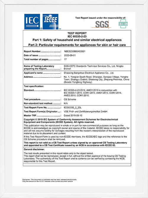 CB certificering